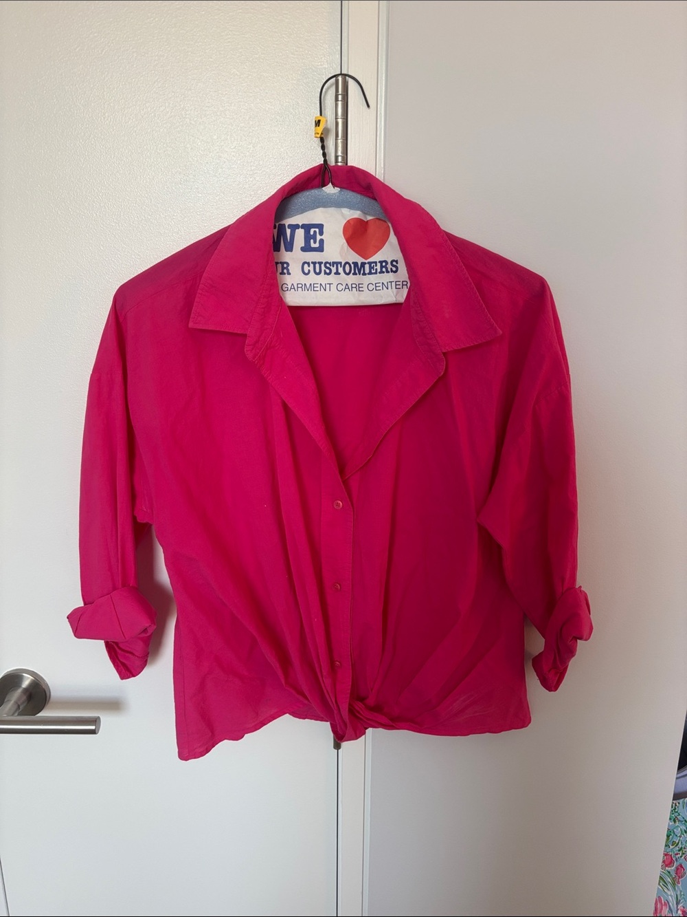 Hot Pink Button Down